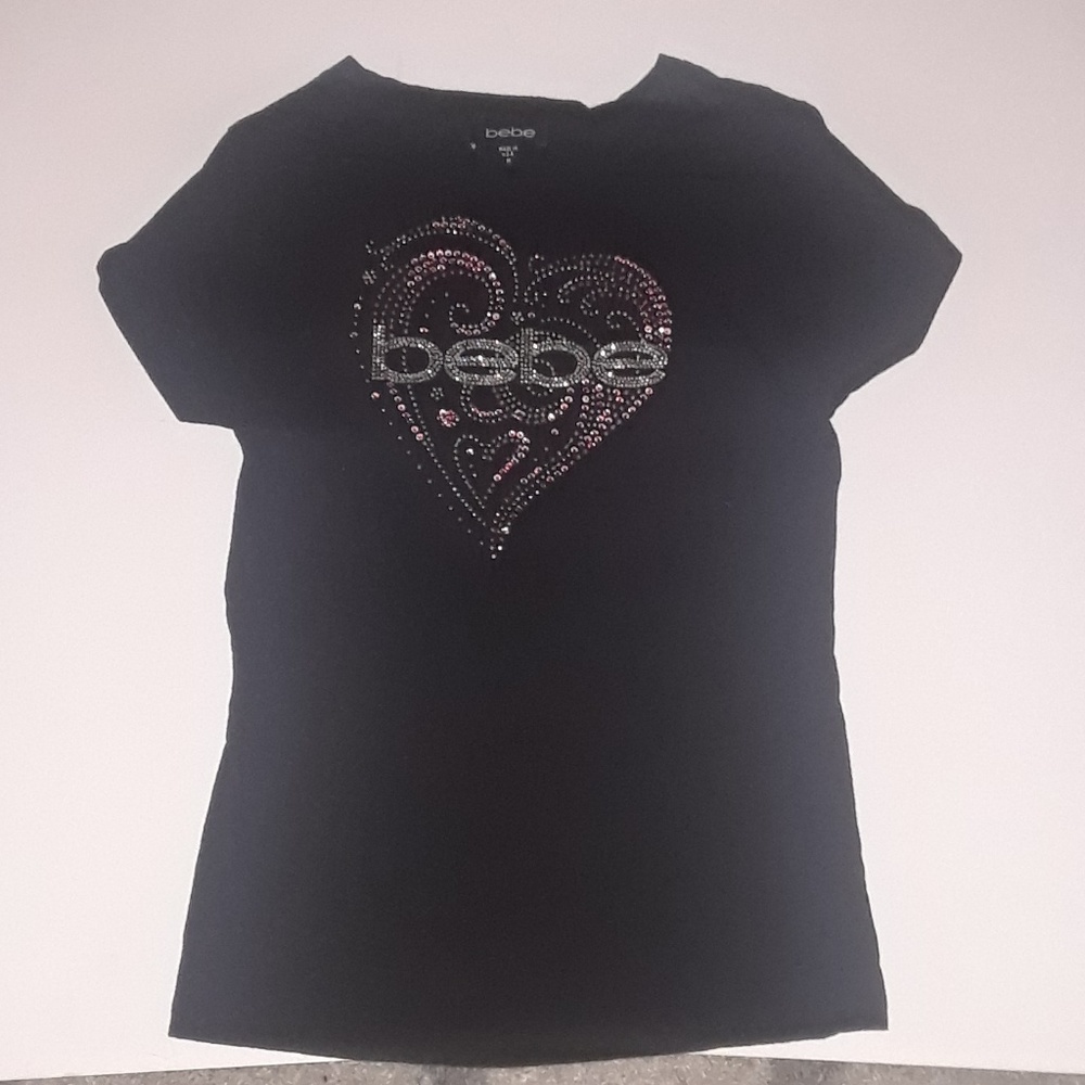 Womans bebe bedazzled tee